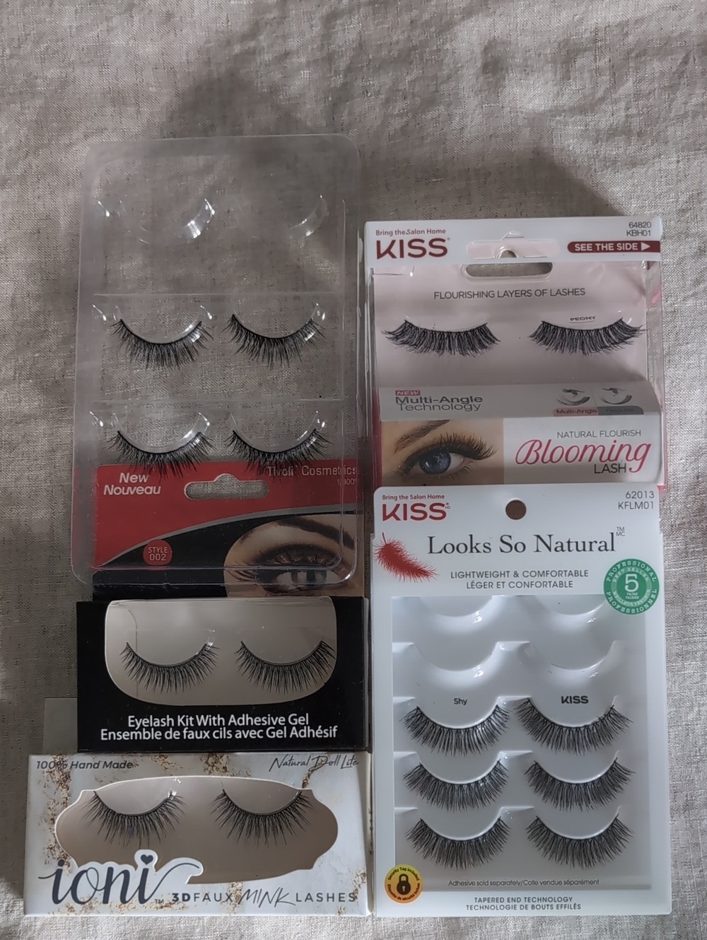 Kiss Assorted Black False Eyelash Packs - Blooming & Looks So Natural